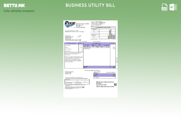Сметката за комунални услуги во САД Мисисипи Дикси Електрик
